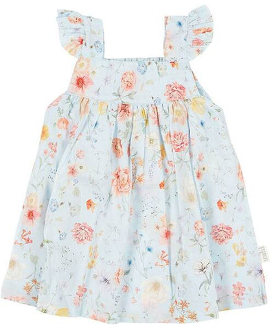 Toshi Baby Dress Secret Garden Sky