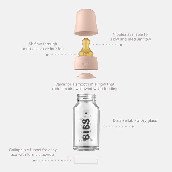 BIBS Glass Baby Bottle 110ml