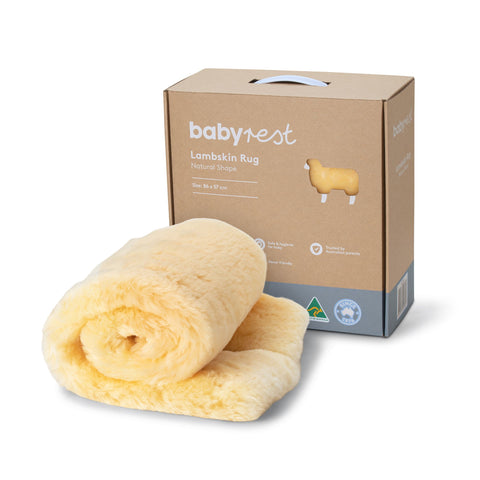 BabyRest Lambskin Rug Natural Shape