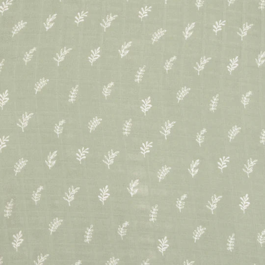 All4Ella Bamboo Cotton Fitted Cot Sheet - Sage