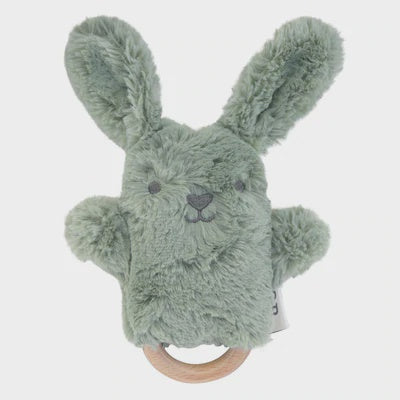 OB Designs Wooden Teething Rattle - Beau Bunny