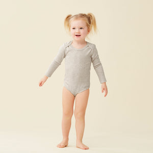 ErgoPouch Bodysuit Long Sleeve 0.2 Tog - Grey Marle