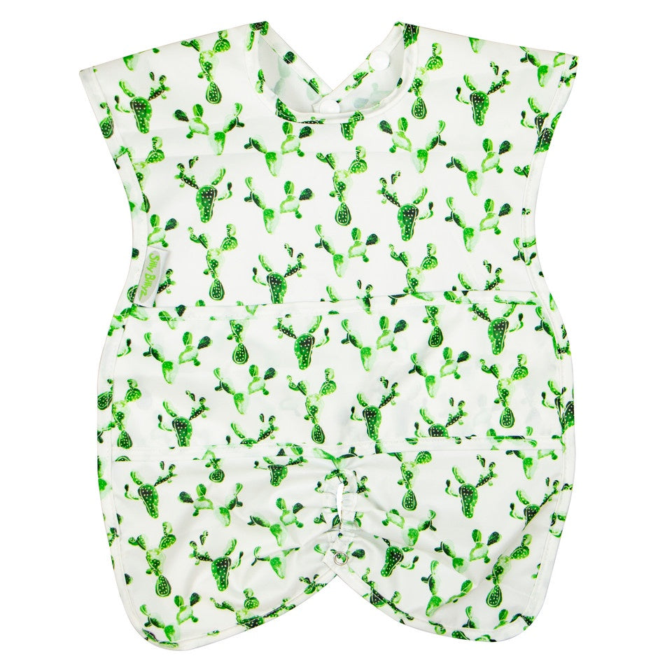 Silly Billyz Wipe Clean Highchair Hugger Bib - Cactus