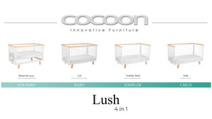 Cocoon Lush 4 in 1 Cot & Mattress
