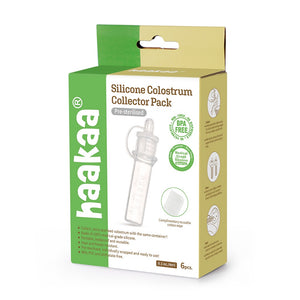  Haakaa Silicone Colostrum Collectors Set with Clear PP Storage  Case 4 ml, 6 PK : Baby