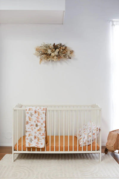 Luna's Treasures Bamboo Jersey Cot Sheet - Maple