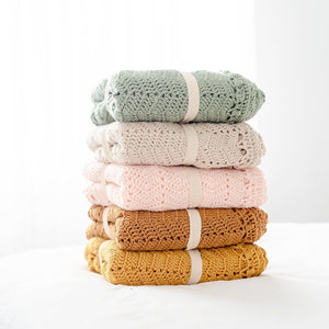 OB Designs Crochet Baby Blanket - Cinnamon