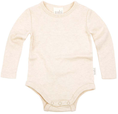 Toshi Dreamtime Organic Bodysuit Long Sleeve Feather