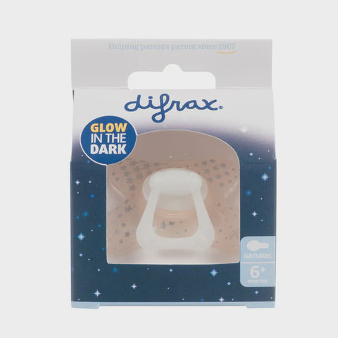 Difrax Pacifier Natural 6+ months - Glow in the Dark