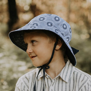 Bedhead 'Explorer' Kids Reversible Sun Hat - Norman/Indigo