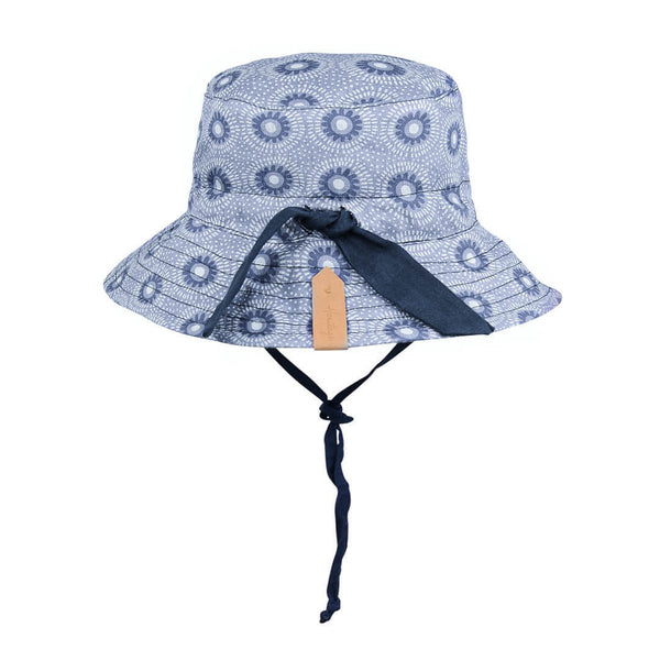 Bedhead 'Explorer' Kids Reversible Sun Hat - Norman/Indigo