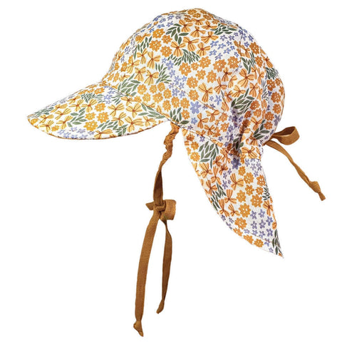 Bedhead 'Lounger' Baby Reversible Hat - Mabel/Maize