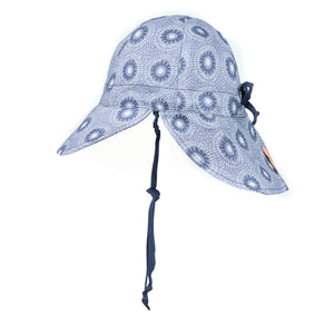 Bedhead 'Lounger' Baby Reversible Hat - Norman/Indigo