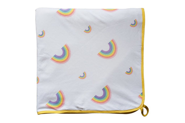 Little Turtle Baby Hooded Towel - Rainbows