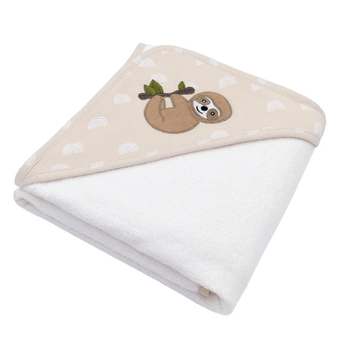 Living Textiles Hooded Towel - Happy Sloth