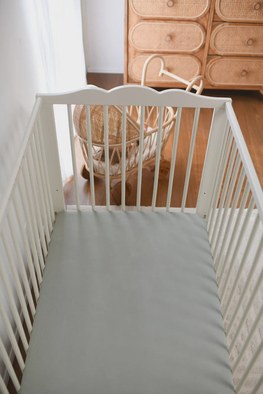 Luna's Treasures Sage Bamboo Jersey Cot