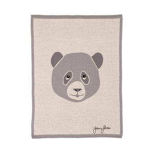 All4Ella Knitted Blanket - Panda