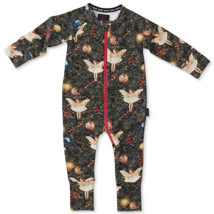 Kip & Co x Flower Fairies Angel Fairy Organic Zip Romper