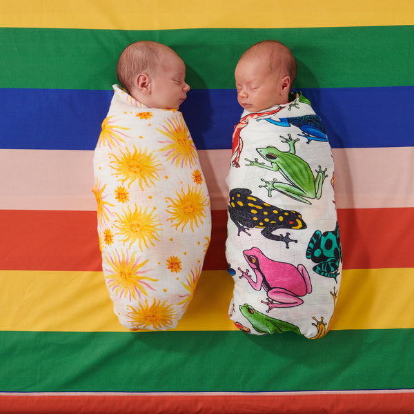 Kip & Co Rainbows End Cotton Fitted Sheet - Bassinet