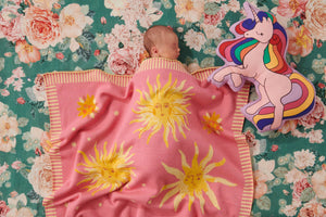 Kip & Co Little Ray of Sunshine Knitted Blanket