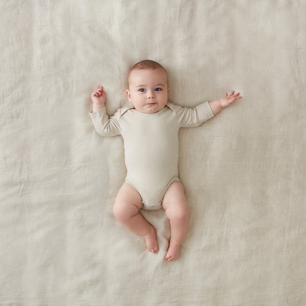 ErgoPouch Bodysuit Long Sleeve 0.2 Tog - Oatmeal