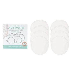 Lactivate Reusable Mixed White Nursing Pads 8pk