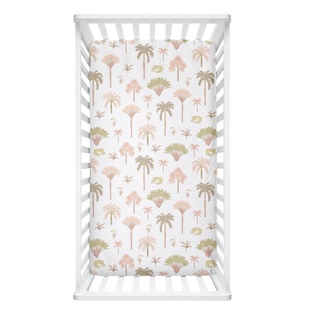 Lolli Living Tropical Cot Fitted Sheet - Tropical