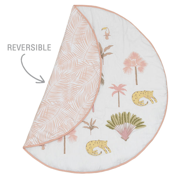 Lolli Living Tropical Round Play Mat with Milestone Cards