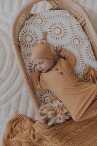 Luna's Treasures Knotted Newborn Gown - Maple