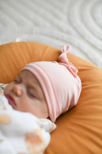 Luna's Treasures Knotted Beanie - Marshmallow Pink