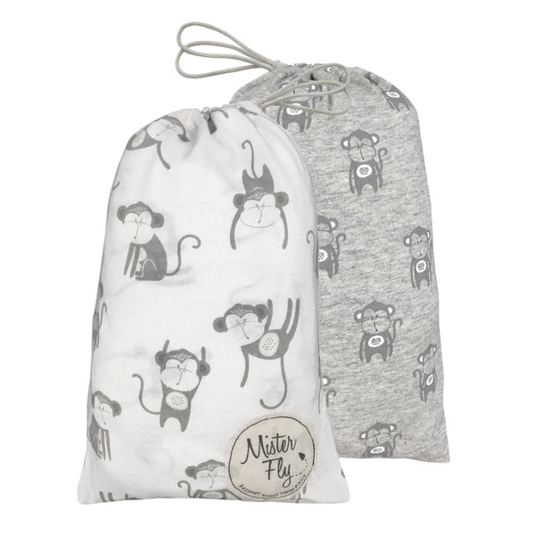 Mister Fly Bassinette Sheet Twin Pack