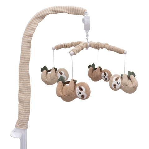 Living Textiles Musical Mobile Set - Happy Sloth