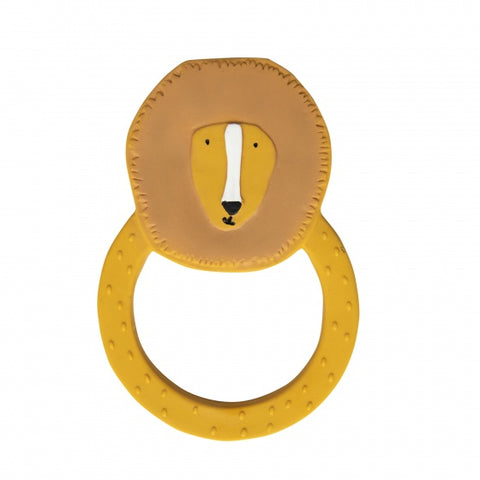 Trixie Natural Rubber Round Teether - Mr. Lion