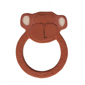 Trixie Natural Rubber Round Teether - Mr, Monkey