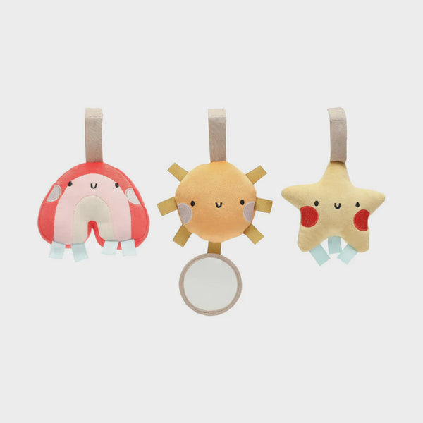 Pearhead Stroller Toy Set of 3 - Rainbow