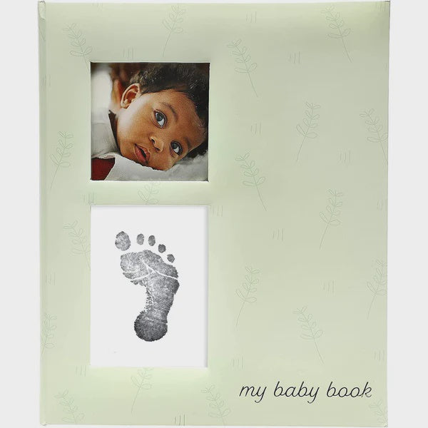 Pearhead Leaves Babybook - Sage