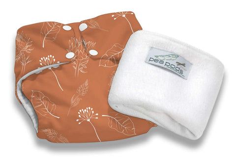 Pea Pods One Size Nappy - Earth Tones