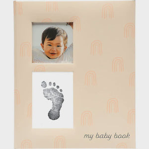 Pearhead Rainbow Babybook - Blush