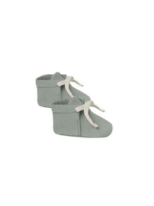 Quincy Mae Baby Booties - Sea Green