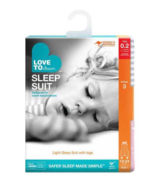 Love to Dream Sleep Suit 0.2 tog - Grey