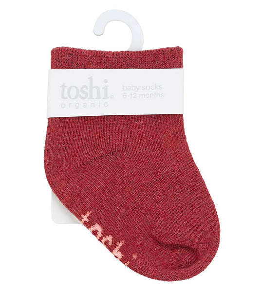 Toshi Dreamtime Organic Ankle Socks Rosewood