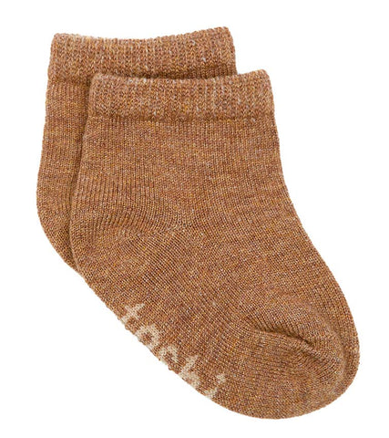 Toshi Dreamtime Organic Ankle Socks Walnut