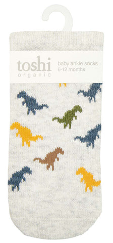 Toshi Organic Baby Socks Jacquard Jungle Giants