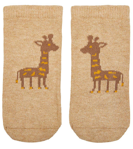 Toshi Organic Baby Socks Jacquard Mr Giraffe