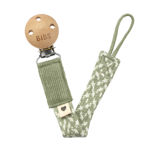 BIBS Paci Braid - Sage/Ivory