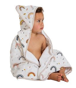 All4Ella Hooded Towel - Rainbows