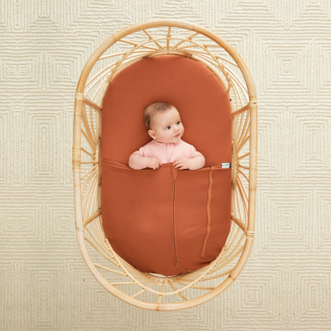 ErgoPouch Bedding - Basinette Tuck Sheet Rust