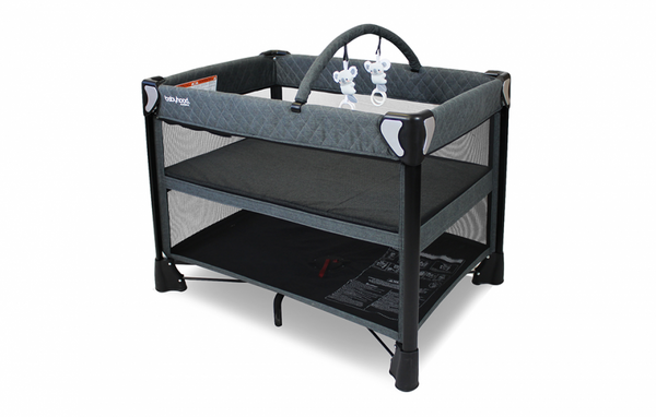 Babyhood Uno Portacot - Charcoal Grey