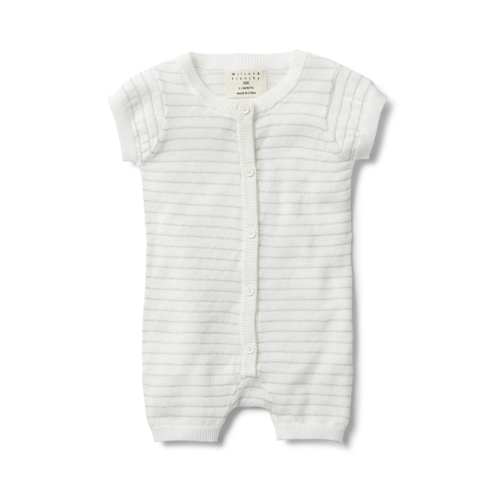 Wilson & Frenchy Knitted Short Sleeve Growsuit