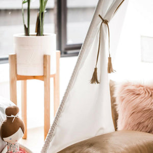 Cattywampus Golden Star Leatherette Detail Teepee